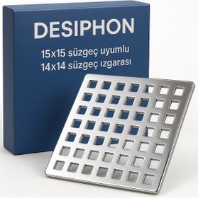 Resim 15x15 Uyumlu 14x14 Krom Süzgeç Izgarası Paslanmaz Çelik, Dayanı 