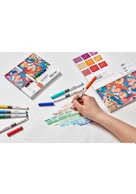 Resim Carioca Plus Prisma Fiber Uçlu Keçeli Boya Kalemi 30'lu 