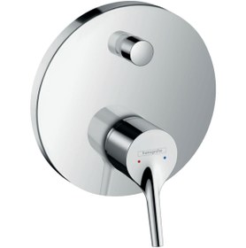 Resim Hansgrohe Talis S Tek Kollu Banyo Bataryası Ankastre Montaj, Krom 