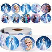 Resim 1 adet Disney Çizgi Film Elsa Prenses 500 Teşvik Ödül Sticker Not Defterleri, Su Şişeleri, Bavullar için Dekoratif Etiketler 