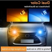 Resim Novahub Çift Renkli Araba Işıkları T20 Led 7443 W21/5w 1157 Bay15d 45smd T25 Ice Blue Amber 1 Adet Diğerleri 