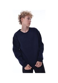 Resim Lacivert Erkek Çocuk Sweat Pamuklu Rahat Kalıp Basic Uzun Kollu Lacivert 
