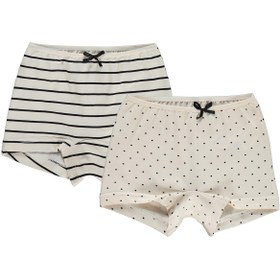 Resim Civil Girls Puantiye 2-10 Yaş Kız Çocuk 2'li Boxer - Standart / 4-5 Yaş 