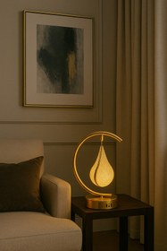 Resim sezginavize DAMLA MODEL GOLD ABAJUR 