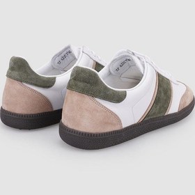 Resim Cabani %100 Hakiki Deri Beyaz Bağcıklı Kadın Sneaker Beyaz 