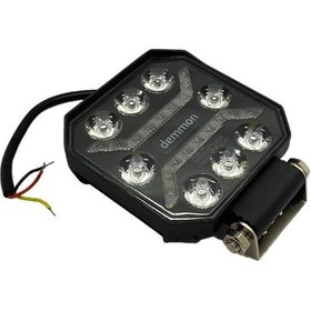 Resim DEMMON 9V-32V OFF-ROAD LED ÇALIŞMA LAMBASI KARE (BEYAZ) (110*110*37) 