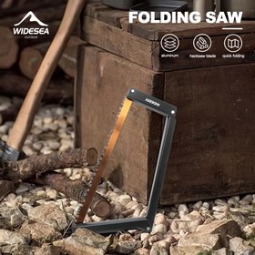 Resim Widesea Taşınabilir Katlanır Testere 32cm Manganez Bıçak ile - Kamp, Ağaç Kesme ve Odun Kesimi için İdeal, Saklama Kutusu Dahil, Dış Mekan Araçları, Dallar 