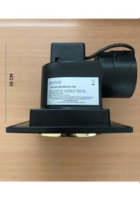 Resim Airluks 250 Radyal Lıgthfan Işıklı Sessiz Banyo Fanı Krom - Altın 