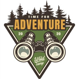 Resim Quart Aksesuar Adventure Camping Dürbün Av Hunting Sticker Off Road 14 X 12,5 Cm 