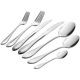 Resim Karaca Elegance French Rose Platin 12 Kişilik 84 Parça Çatal Kaşık Bıçak Takımı 