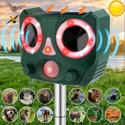 Resim 2025 Yeni Ses Dalgası Teknolojili Bahçe Hayvan Kovucu Cihazı: Hareket Sensörlü Strobe Işıklı, Kediler, Kuşlar, Rakunlar, Tavşanlar, Sincaplar, Köpekler ve Geyikler İçin 