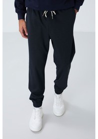 Resim Tommy Life İndigo Yüzeyi Dokulu Standart Fit Erkek Eşofman Alt - 82156 İndigo 
