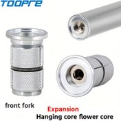Resim TOOPRE Karbon Fiber Bisiklet Headset Çekirdeği - Dağ ve Yol Bisikletleri için Genişletilebilir Ayçiçeği Tasarımı, Alüminyum Alaşımlı Ön Çatal Vidası ile File Tutamaç & Altıgen Yaka, Yol Bisikleti Aksesuarı | Marka Özelliği | Alüminyum Alaşımlı Yapı, Bisiklet Aksesuarları 