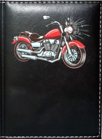 Resim Promosyon Denizi Motorsiklet 3 Görselli Siyah Ruhsat Kabı 