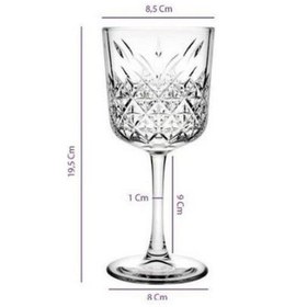 Resim Paşabahçe Ayaklı Su Bardağı 440276 4lü Timeless 330cc Beyaz 