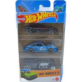 Resim Hot Wheels 3'lü Araba Seti - Set 13 Çok Renkli 