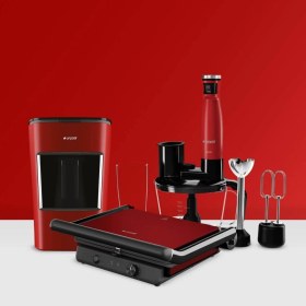 Resim Arçelik Kırmızı Plus Mutfak Seti 