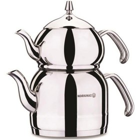 Resim Korkmaz Efendi Çaydanlık Takımı A221 Çelik 