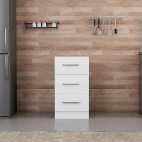 Resim Minar Mutfak Alt Modül 3ç Nray 45 cm Dolap Beyaz B1 