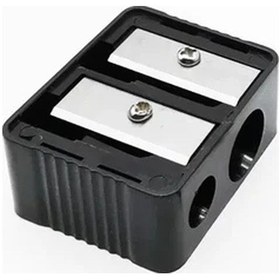 Resim Gateesat Double Delikli Makrap Kalemtıraş: Taşınabilir Manuel, Pil Gerekmez, Kirletici Toplama 