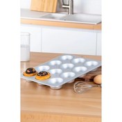Resim Acar Alüminyum 38.5 CM Dikdörtgen Muffin Kek Kalıbı MOON-05774 