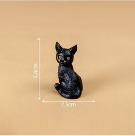 Resim Simülasyon Renkli Kedi Figürleri El Yapımı Küçük Vazo Yeni Minyatür Figürler 3 