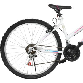 Resim Belderia Bisiklet Vision Tec Eros 24" Jant 21 Vites Kadın Dağ Bisikleti Beyaz - Pembe & Vitesli Bisiklet 