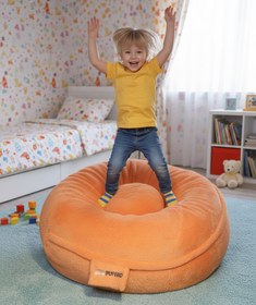 Resim Pufero Ana Kucağı Turuncu 