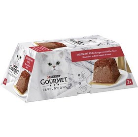 Resim Gourmet Revelations Sığır Etli Kedi Yaş Maması 2 x 57 Gr - 114 Gr 