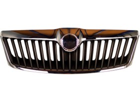 Resim Skoda Octavia 2009-2013 Panjur Siyah Izgara Nikelajlı Çerçeveli 