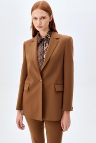 Resim Tek Düğmeli Blazer Ceket Takım OLIVE - Olive / 42 