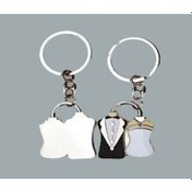 Resim Anahtarlık Gelin Damat Taşlı Pk1(20 Adet) 