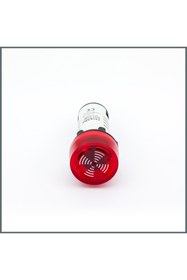 Resim Onesto Led Flaşörlü Buzzer 110VAC (Kırmızı) 