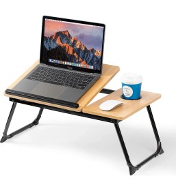 Resim Miletus Yükseklik Ayarlı Laptop Sehpası Bilgisayar Sehpası Laptop Altlığı Yatak Sehpası 