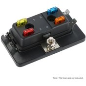 Resim Xindoker 4 Yollu Mini Sigorta Kutusu - 32v Otomotiv Ve Denizcilik İçin Dayanıklı Ve Toz Geçirmez 