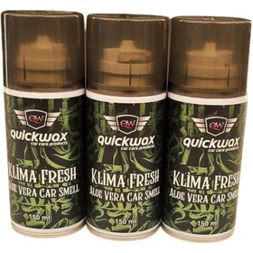Resim quickwax 3'LÜ KAMPANYA KLİMA KOKU GİDERİCİ ALOE VERA CAR SMELL 