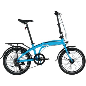 Resim Bisan Fx3500 V 20 Jant 32k Katlanır Bisiklet Açık Mavi-siyah 