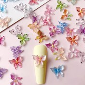 Resim 50 Adet Reçine Kelebek Çivi Sanat Süsleri, 3D Çivi Sanat Dekorasyonları, Koku Yok, DIY Çivi Tasarım Süsleri, Karma Renkler, Çivi Salonu, Çivi Zanaatı, Manikür Aksesuarı, Japon ve Kore Minimalist Moda Stili 