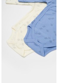 Resim BabyCosy Organik Modal Fil Baskılı 2 Li Kruvaze Uzun Kollu Badi Csym11318 001 