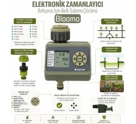 Resim Blooma Elektronik Sulama Zamanlayıcı - Otomatik Musluk Tipi Programlanabilir Su Zamanlayıcı 