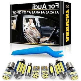 Resim Flybuy Araba Led Iç Ükk Canbus Audi A3 8p 8l A4 B5 B6 B7 B8 A5 8t A6 C5 C6 C7 A8 D2 D3 6000k Beyaz A6 S6 Rs6 C7-11pcs 1 Adet 1 Adet 