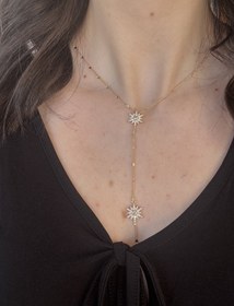 Resim Gold Kutup Yıldızı Y Kolye 