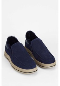 Resim Tamer Tanca Erkek Hakiki Deri Lacivert Süet Casual Ayakkabı 183 27203 Erk Ayk Sk23/24 Lacı Suet Lacivert 