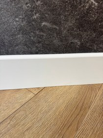 Resim 10 Cm Lake Beyaz Pvc Kaplama Parke Süpürgelik 