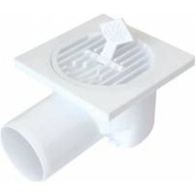 Resim Yer Süzeği - 50 Lik Çikişli 10 Cm X 10 Cm Plastik Yer Süzeği 