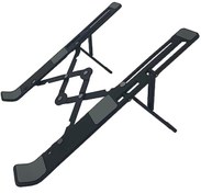 Resim Coverzone Laptop Dizüstü Standı Universal Tutucu Alüminyum Kullanışlı Ayarlanabilir Açı Ve Katlanabilir Portatif Rahat Kullanım 11 inç ve 17 İnç Arası Kullanım Ev ve Ofis Kullanımına Uygun (Siyah) 