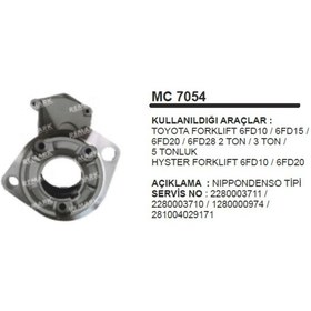Resim Pinyon Kapagi Denso Hyster Toyota Uyumlu 6Fd10-20 504625725 