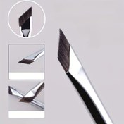 Resim Hassas Açılı Eyeliner Fırçası - Ultra İnce, Düz Orak Tasarımı Detaylı Göz Makyajı Uygulaması İçin, Naylon Kıllar, Koku İçermez, Tüm Cilt Tipleri İçin Uygun 