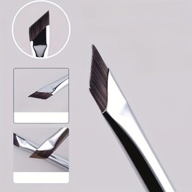 Resim Hassas Açılı Eyeliner Fırçası - Ultra İnce, Düz Orak Tasarımı Detaylı Göz Makyajı Uygulaması İçin, Naylon Kıllar, Koku İçermez, Tüm Cilt Tipleri İçin Uygun 
