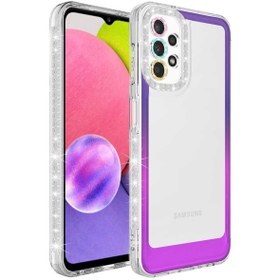 Resim ZM STORE Galaxy A53 5g Kılıf Simli Ve Renk Geçiş Tasarımlı Lens Korumalı Park Kapak 